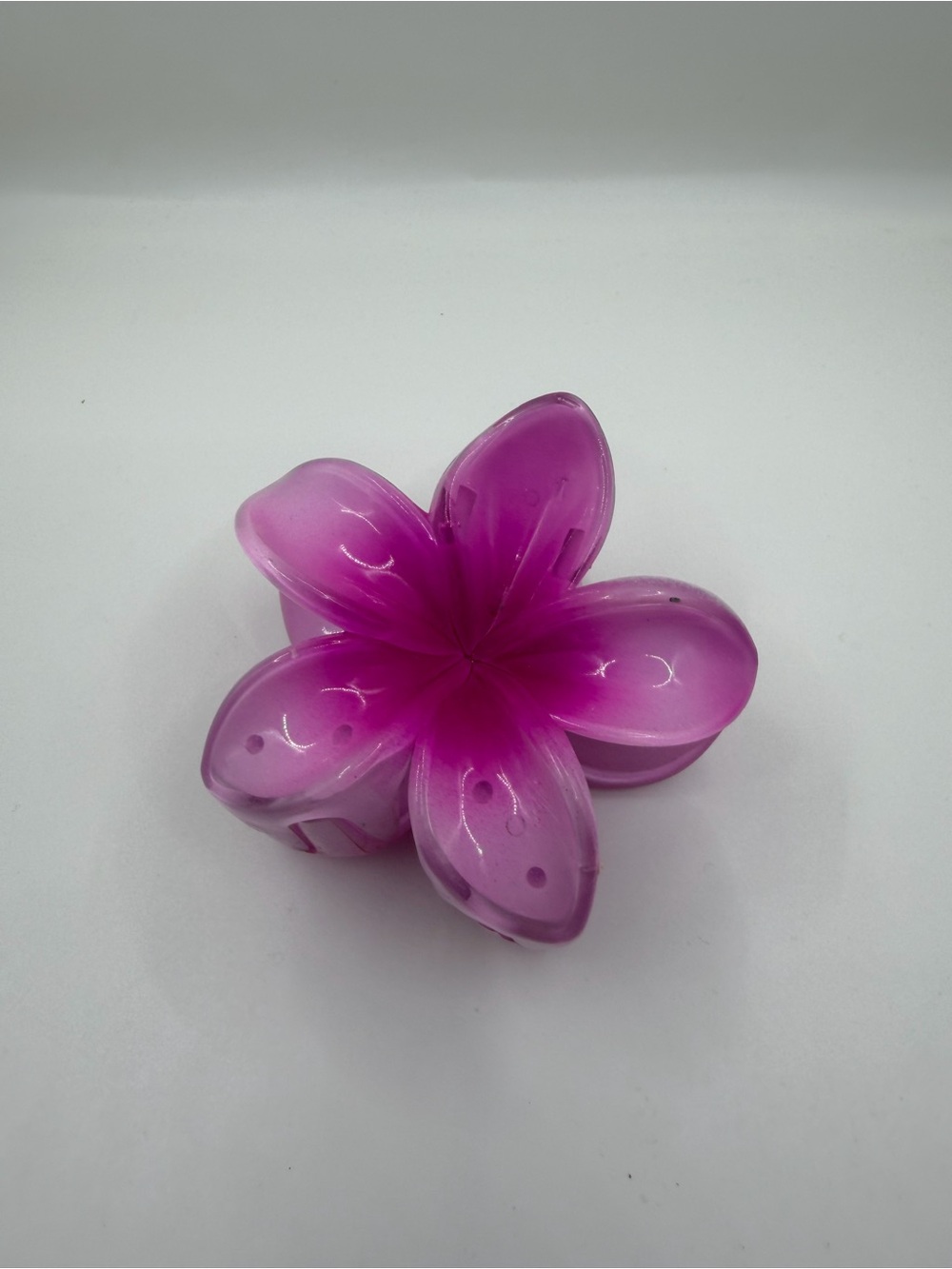 Source Unknown Pink Floral Hair Claw Clip